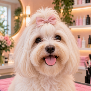 Een pluizige puppy