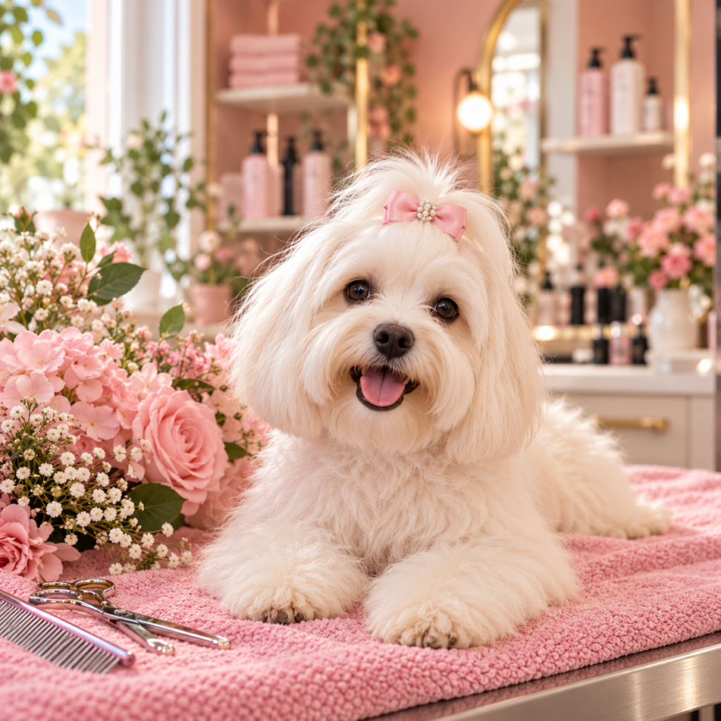 Een verzorgde hond na de behandeling