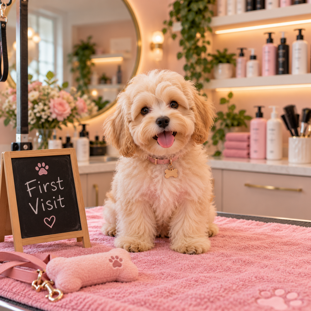 Een pluizige puppy
