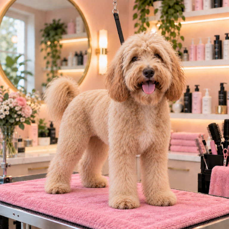 Dezelfde hond na de behandeling
